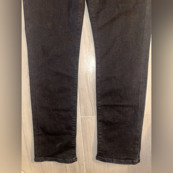 7 For All Mankind Black Maternity Straight Slim Illusion Luxe Gravity Jean - Picture 6 of 12